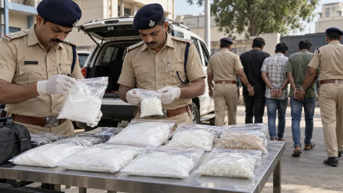 Ahmedabad Crime Branch Seizes Drugs Worth 25 Crore Three Arrested Ahmedabad Crime Branch Seizes Drugs Worth 25 Crore Three Arrested