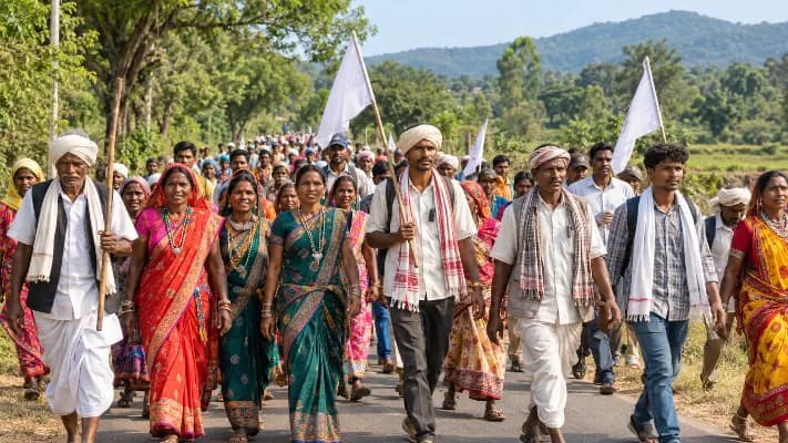 Adivasi Nyay Yatra From Umargam To Ambaji For Justice