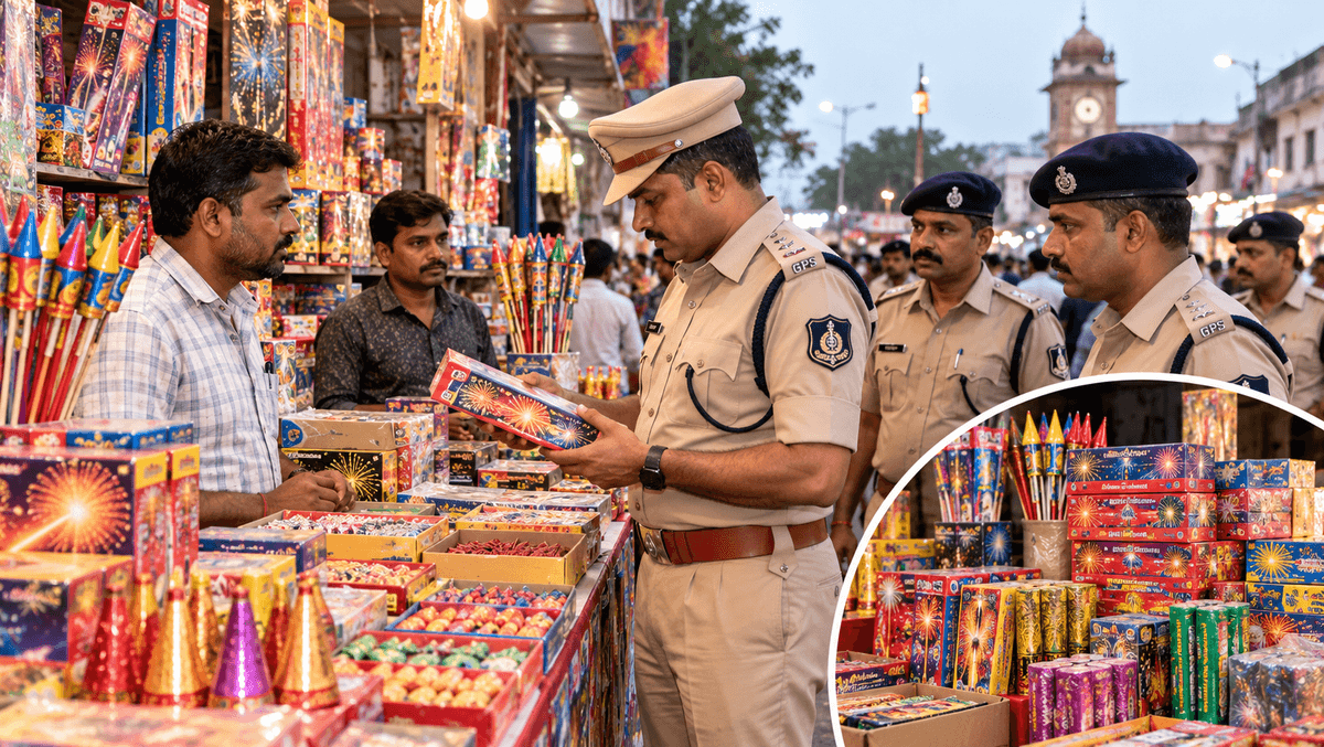 Rajkot Police Announce New Rules for Firecracker Sales Ahead of Festivals Rajkot Police Announce New Rules for Firecracker Sales Ahead of Festivals