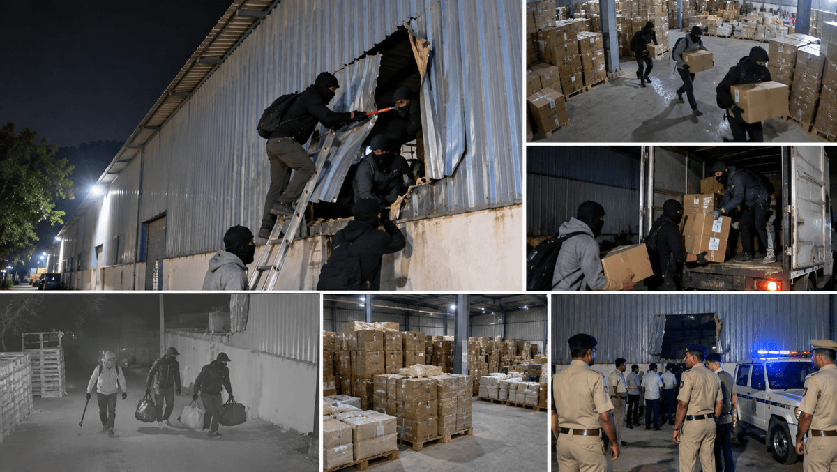 Ahmedabad Warehouse Theft: Thieves Steal Property Worth ₹1 Crore Ahmedabad Warehouse Theft: Thieves Steal Property Worth ₹1 Crore