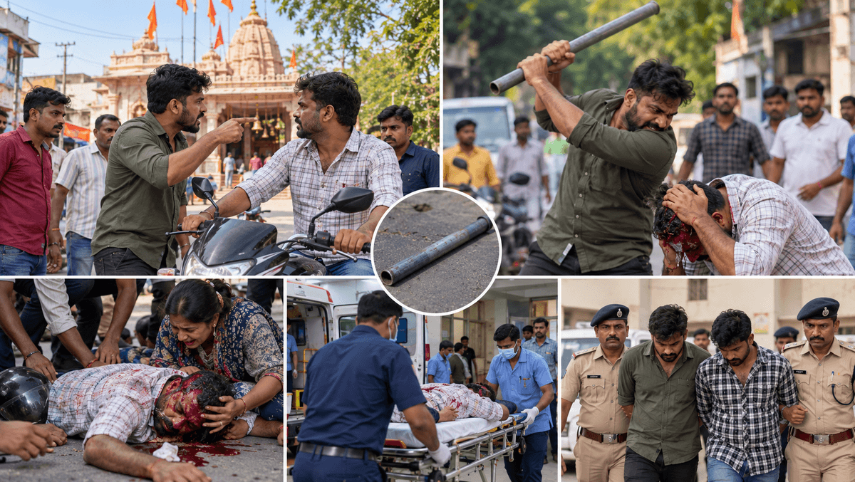 Kalol Bike Dispute Turns Violent, Youth Attacked With Iron Pipe Kalol Bike Dispute Turns Violent, Youth Attacked With Iron Pipe