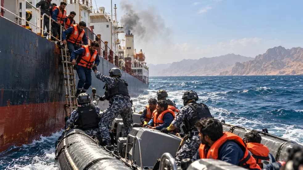 Attack on Indian Sailors in Red Sea, 14 Civilians Rescued
