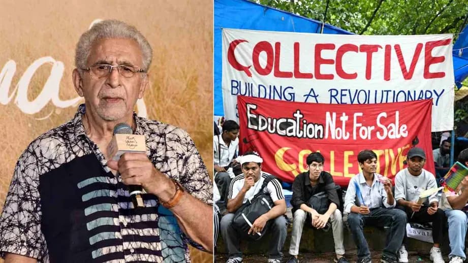 Naseeruddin Shah Backs SRFTI Students, Criticises BJP Naseeruddin Shah Backs SRFTI Students, Criticises BJP