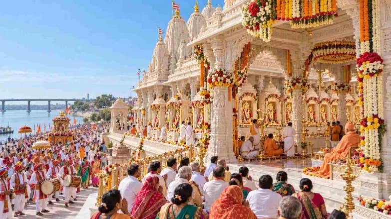 17 Idols Consecrated at BAPS Swaminarayan Temple in Morbi