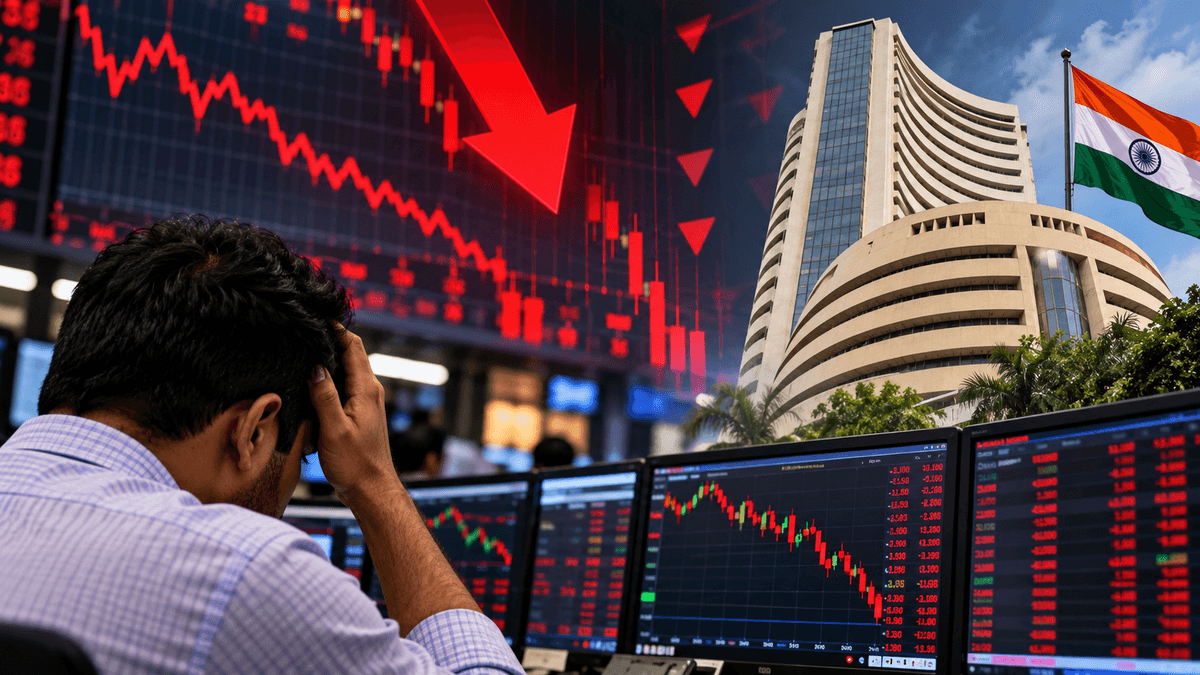 Stock Market Crash: Sensex Falls Over 600 Points, Investors Lose ₹3.70 Lakh Crore Stock Market Crash: Sensex Falls Over 600 Points, Investors Lose ₹3.70 Lakh Crore