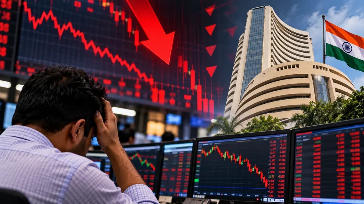 Stock Market Crash: Sensex Falls Over 600 Points, Investors Lose ₹3.70 Lakh Crore Stock Market Crash: Sensex Falls Over 600 Points, Investors Lose ₹3.70 Lakh Crore