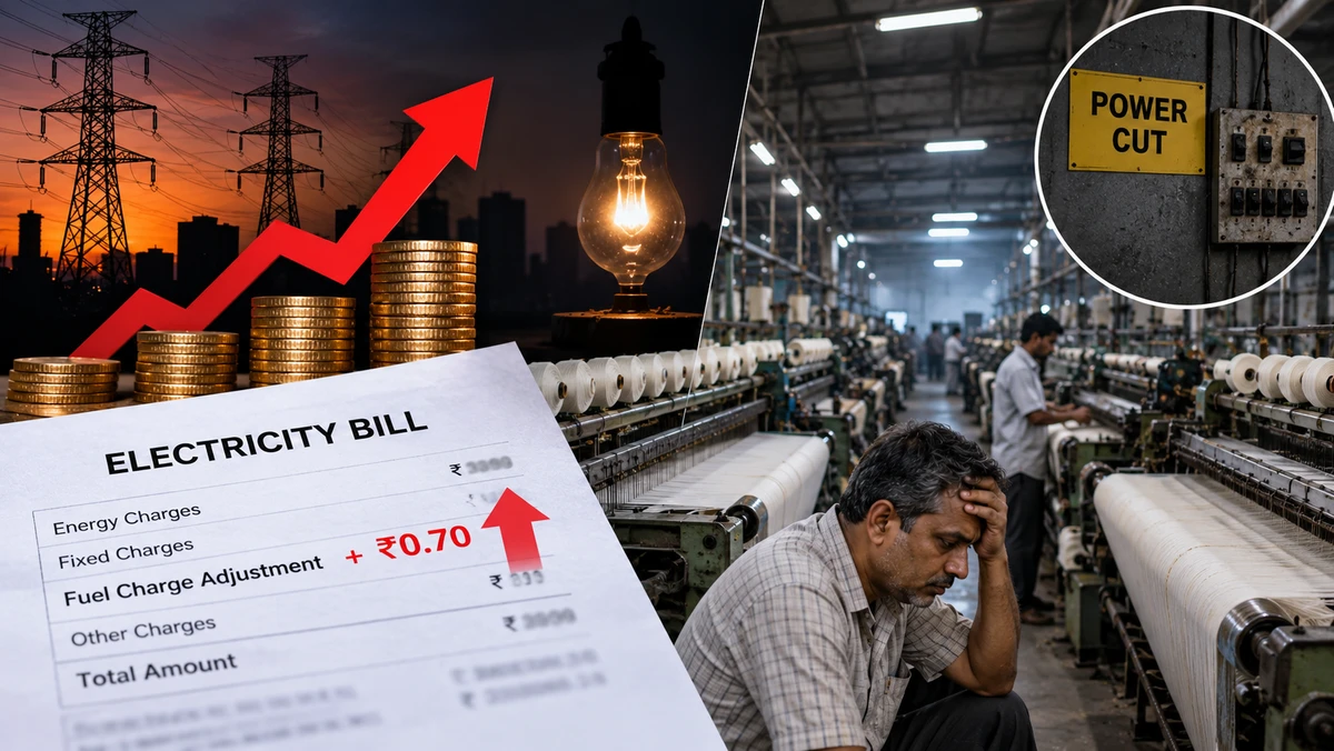 Gujarat Mills Face Rising Electricity Costs After 70 Paise Fuel Charge Hike Gujarat Mills Face Rising Electricity Costs After 70 Paise Fuel Charge Hike