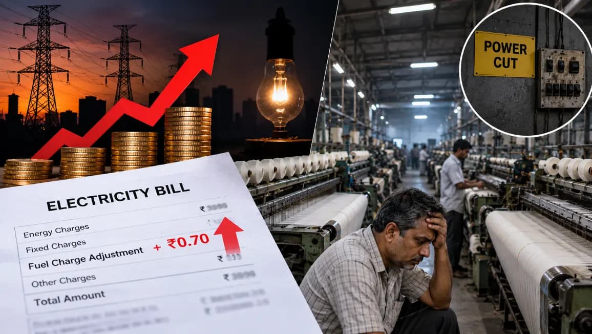 Gujarat Mills Face Rising Electricity Costs After 70 Paise Fuel Charge Hike Gujarat Mills Face Rising Electricity Costs After 70 Paise Fuel Charge Hike