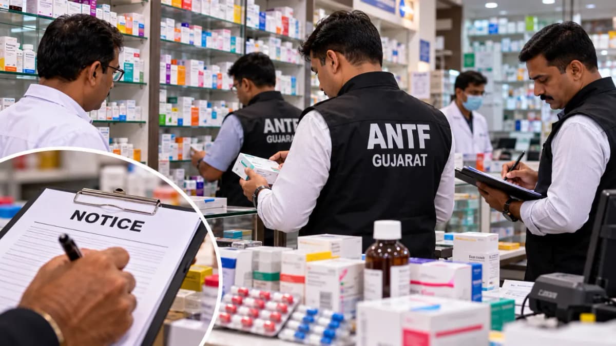 Gujarat ANTF Inspects 213 Medical Stores in a Week, Issues Notices to 25