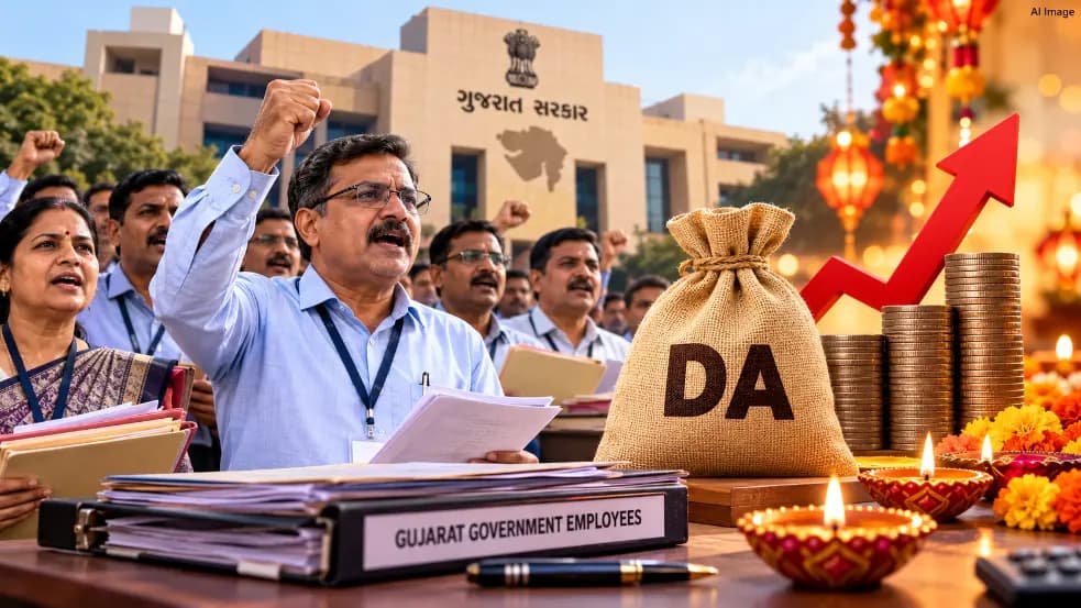 Demand for Dearness Allowance Increase for Gujarat Employees Before Diwali