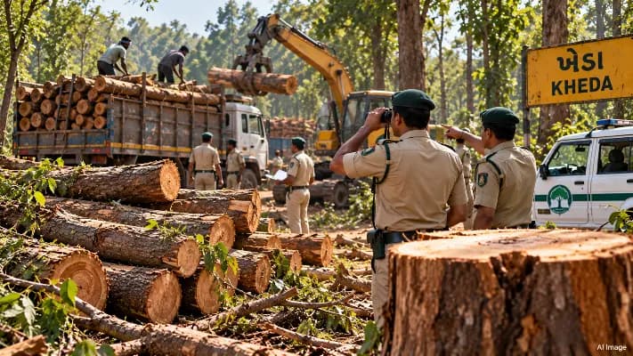Illegal Logging in Kheda Poses Threat to Environment