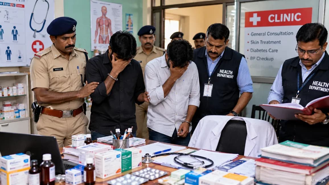 Arrests of Fake Doctors in Dindoli, Surat; Health Department's Action